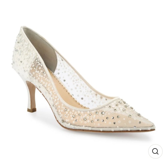 Bella Belle Evelyn Ivory sparky heels